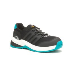 sepatu caterpillar streamline black teal navigo store