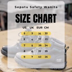navigo store size chart sepatu safety caterpillar shoes original wanita