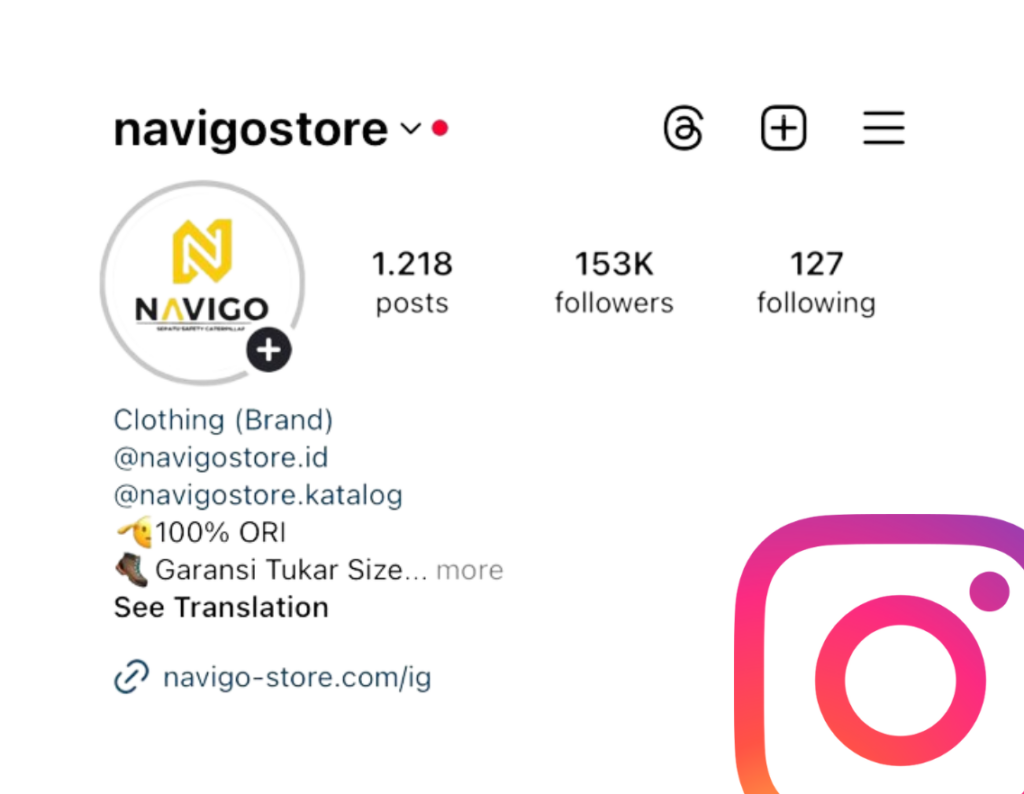 instagram navigo store sepatu safety caterpillar shoes original terbaik wanita jakarta