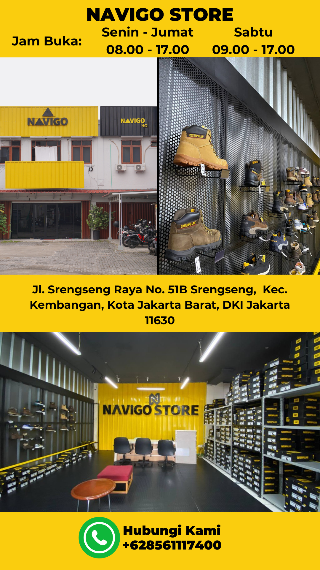 toko terdekat sepatu safety caterpillar shoes original terbaik wanita jakarta