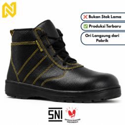 NAVIGO Forte - Sepatu Safety Pria Wanita SNI Kulit Asli