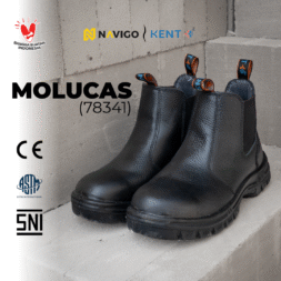 Sepatu Safety Shoes Pria Wanita Kulit Asli caterpillar Navigo Store Ujung Besi Slip Resist Standar SNI ASTM CE Size 37 - 45