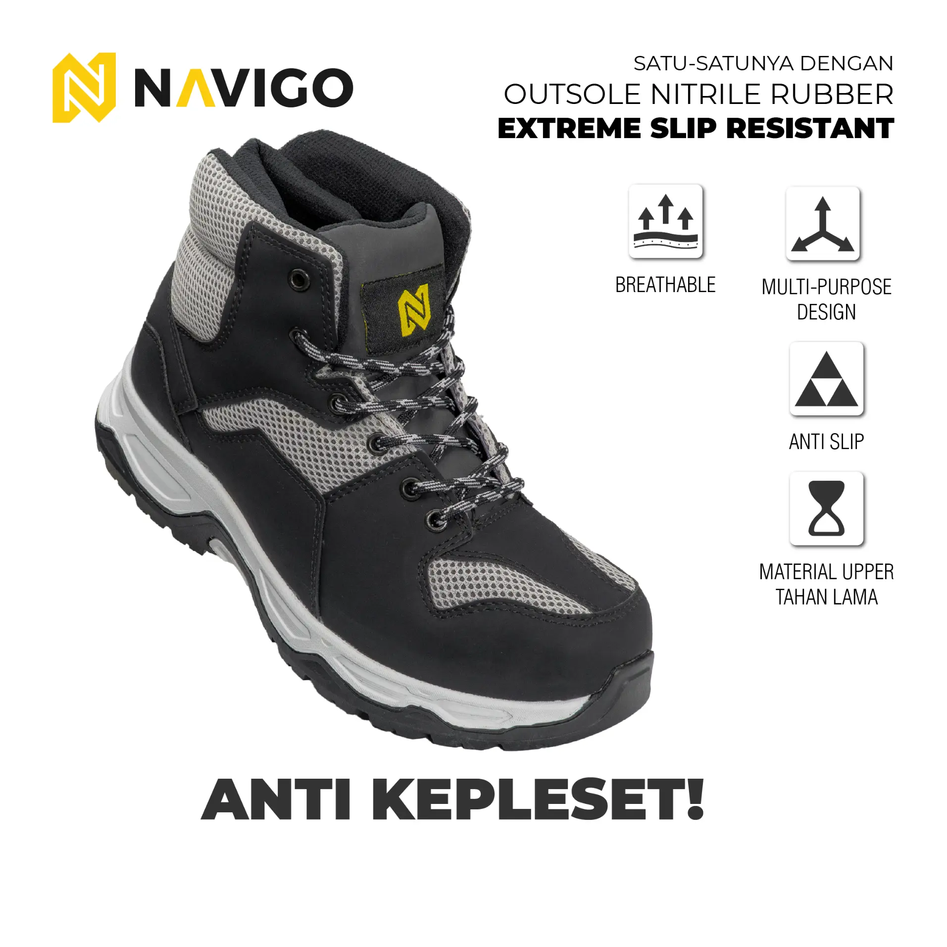 sepatu casual hiking mendaki kegiatan outdoor navigo store footwear safety shoes