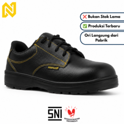 NAVIGO Pace - Sepatu Safety Pria Wanita SNI Kulit Asli